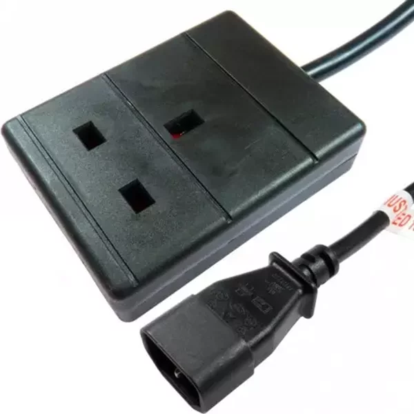 Cables Direct RB-001-1G power cable Black 0.5 m IEC C14 Power plug type B