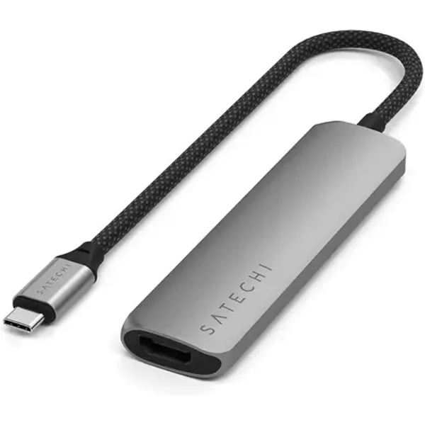 Satechi ST-P4SM interface hub USB Type-C 10000 Mbit/s Grey
