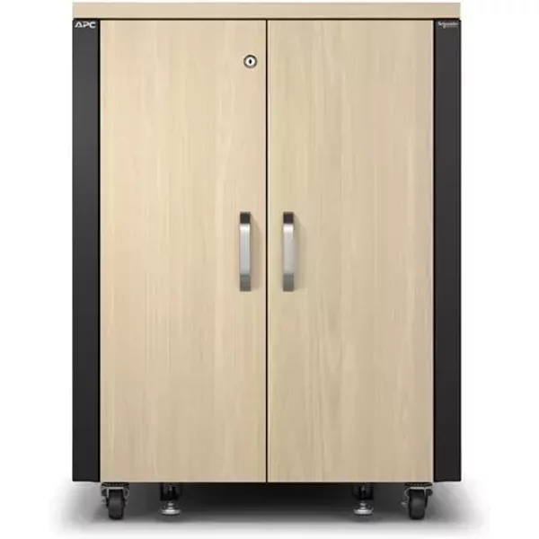 APC NetShelter Soundproof 17U Server Rack Enclosure 230V Maple