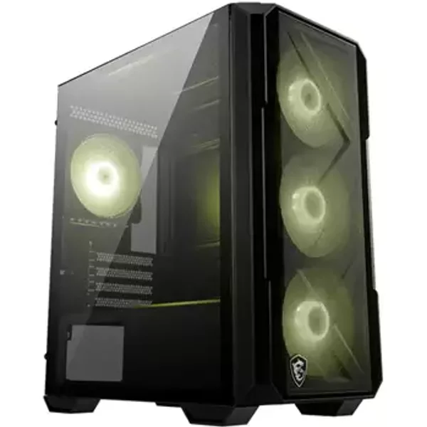 MSI MAG FORGE M120R AIRFLOW computer case Mini Tower Black Transparent