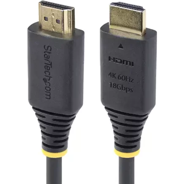 StarTech.com 8ft (2.4m) Premium Certified High Speed HDMI Cable 4K 60Hz/1440p 144Hz HDR10/HDCP 2.2/ARC 18Gbps UHD HDMI 2.0 Cord for TV/Monitor/Display TPE Jacket
