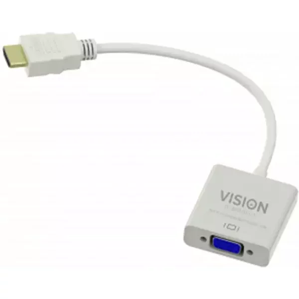 Vision TC-HDMIVGA video cable adapter VGA (D-Sub) HDMI Type A (Standard) White
