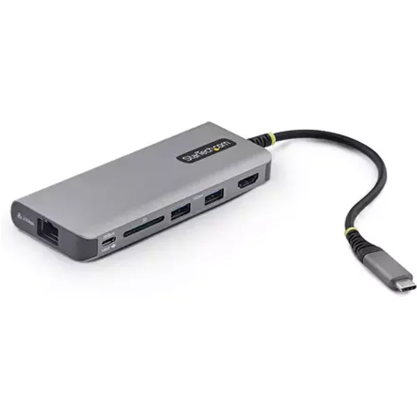 StarTech.com USB-C to HDMI Multiport Adapter 140W PD Charging 4K 60Hz 3-Port USB 10Gbps Hub SD Card Slot 2.5GbE Mini Dock for MacBook / Dell / Thinkpad / HP