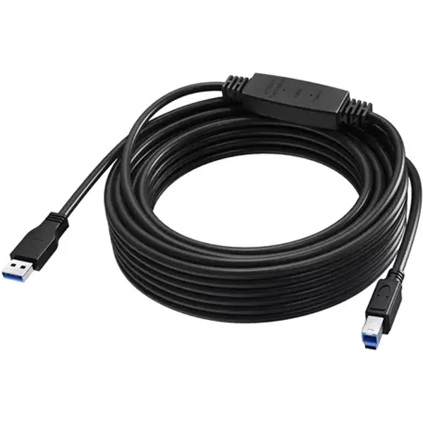 Vision TC 10MUSB3.0+/BL USB cable USB 3.2 Gen 1 (3.1 Gen 1) 10 m USB C USB B 5 Gbit/s Black