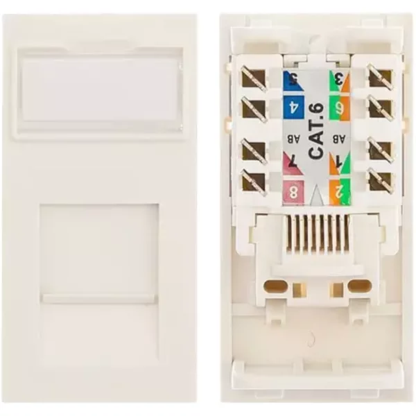 Cablenet CNL 24PK 25x50mm C6 UTP MODULE Wh networking cable
