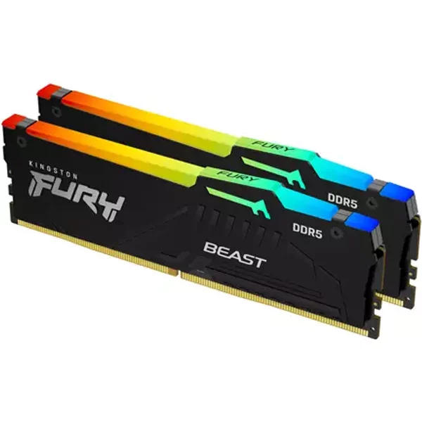 Kingston Technology FURY Beast 64GB 6400MT/s DDR5 CL32 DIMM (Kit of 2) RGB EXPO