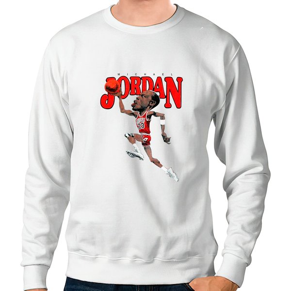 Vintage Michael Jordan Caricature Sweatshirts-image