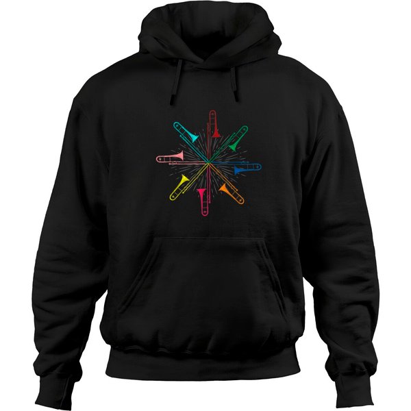 Music Gift Musician Musical Instrument Trombonist Trombone Hoodie-image