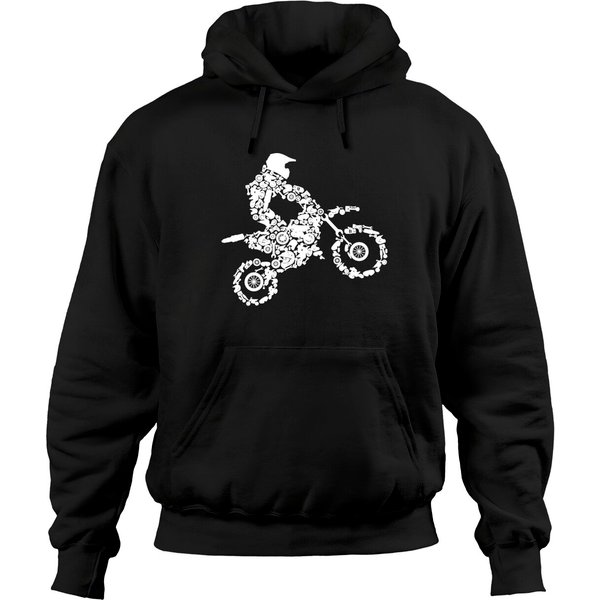 Dirt Bike Rider Motocross Enduro Dirt Biking Boys Gift Hoodie-image