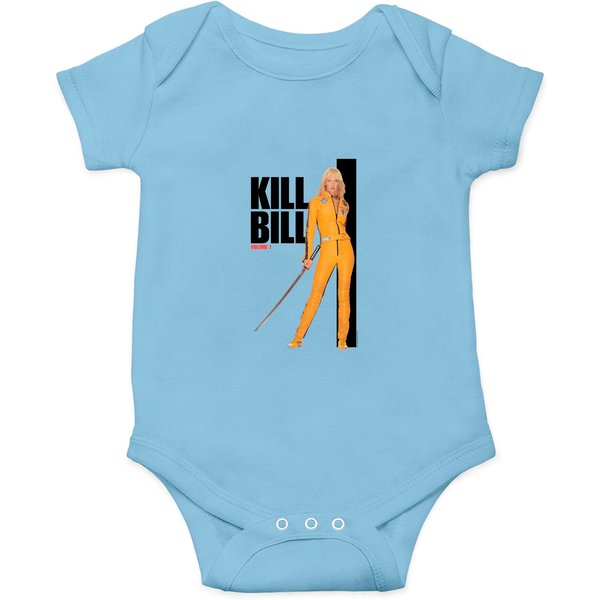 Kill Bill Movie Yellow Suit Poster Onesie