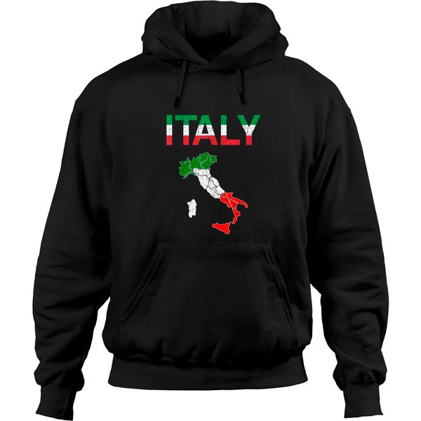 Italy Flag Vintage Hoodie