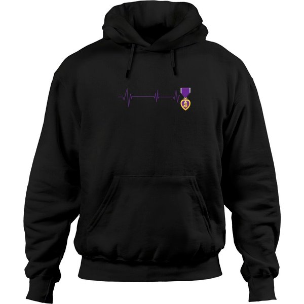 Purple Heart Us Military Veteran Hoodie-image