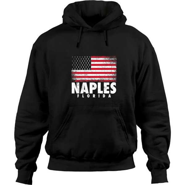 Naples Florida American Flag Hoodie
