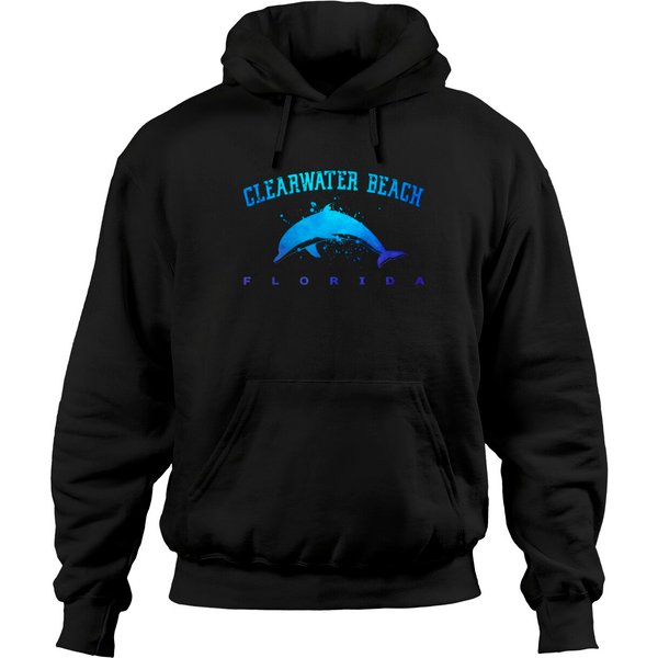 Clearwater Beach Florida Dolphin Lover Scuba Diving Vacation Hoodie-image
