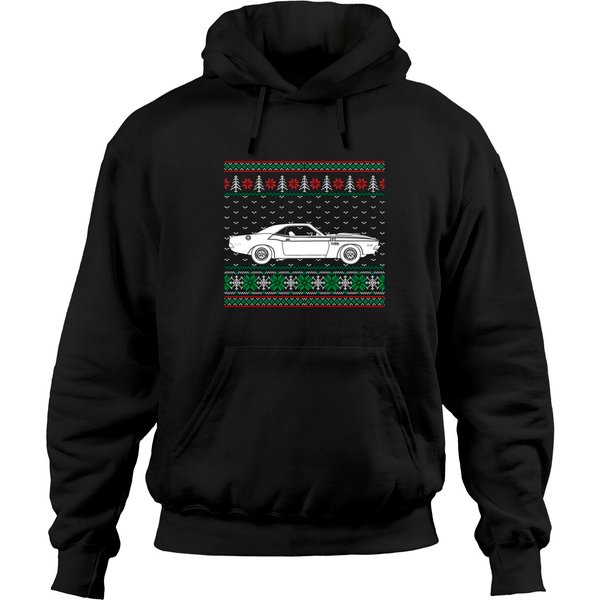 Challenger Ugly Christmas - Classic Car Hoodie