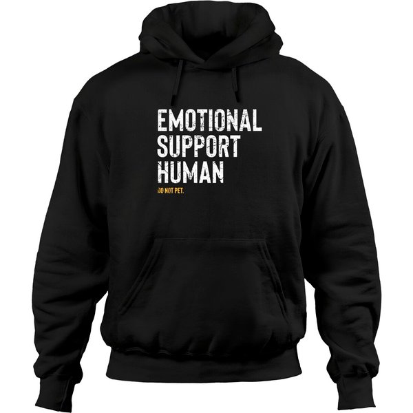 Emotional Support Human Pet Owner Pullover Hoodie-image