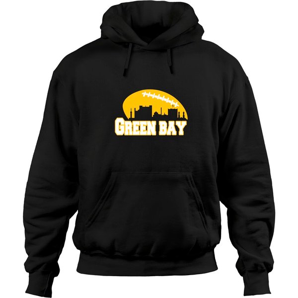 Green Bay Football Skyline Hoodie Sweatshirt
