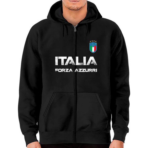 Italy Jersey Soccer 2020 2021 Italia Football Zip Hoodie-image