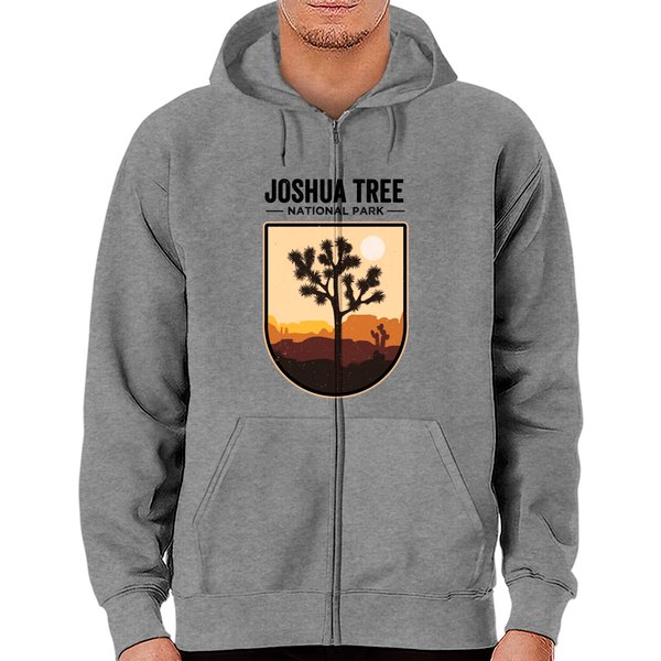 Joshua Tree Zip Hoodie Vintage Joshua Tree National Park Zip Hoodie-image