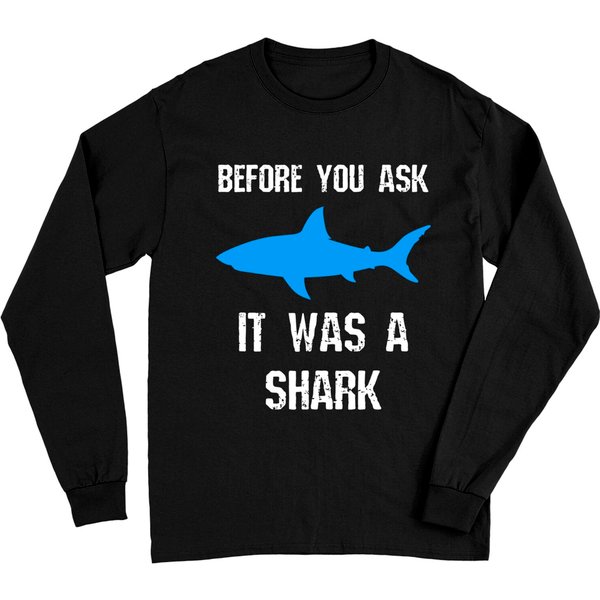 Funny Amputee Amputation Surgery Shark Humor Long Sleeves-image