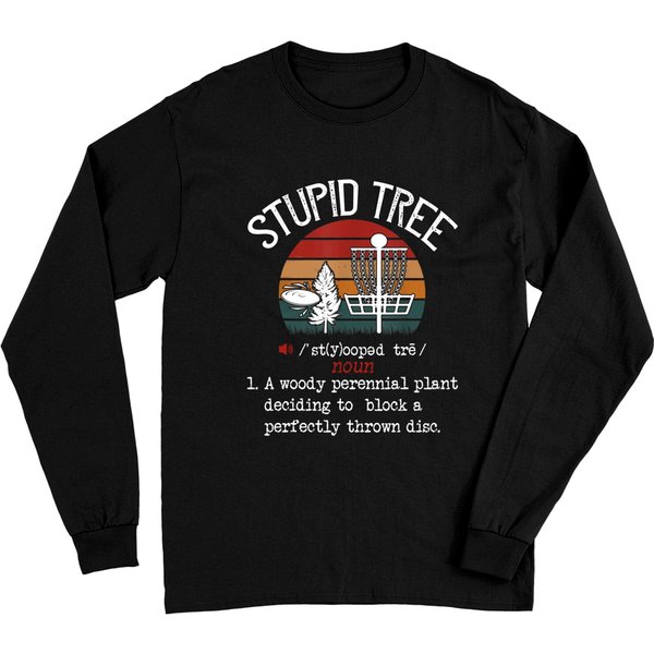 Stupid Tree Disc Golf Vintage Long Sleeves-image