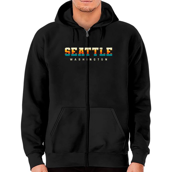 Seattle Washington Hometown Zip Hoodie-image