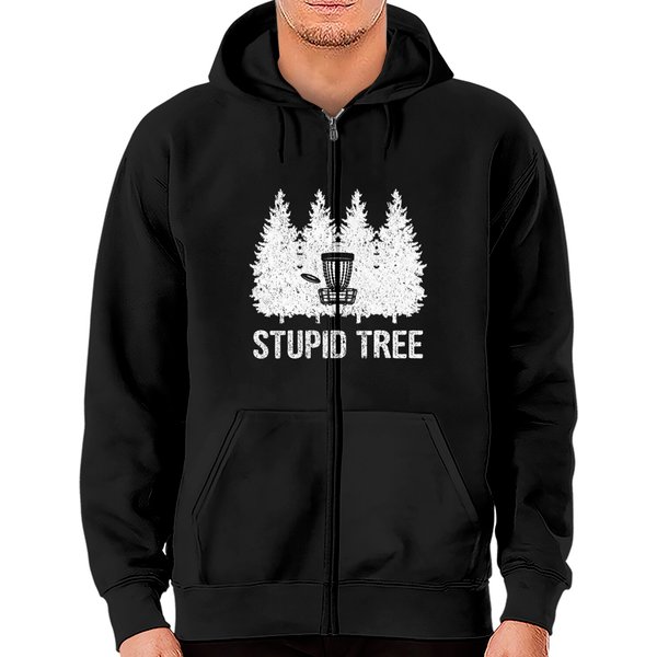 Stupid Tree Disc Golf Zip Hoodie-image