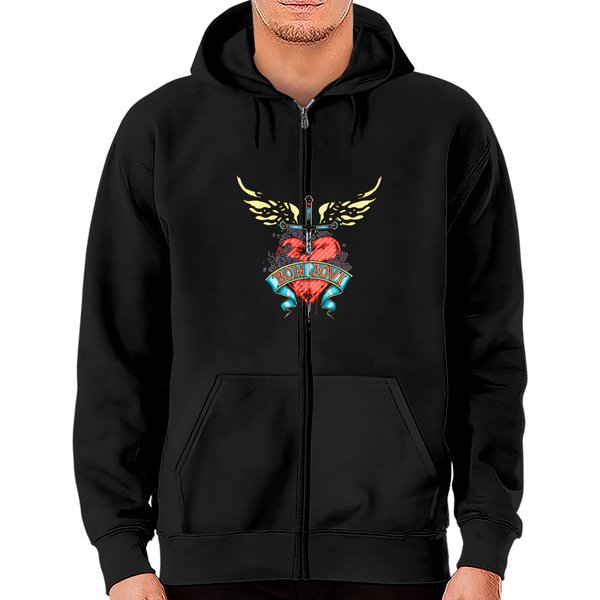 Bon Jovi Daggered Zip Hoodie-image
