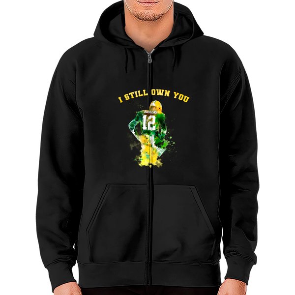 Aaron Rodger Art Painting Color Zip Hoodies