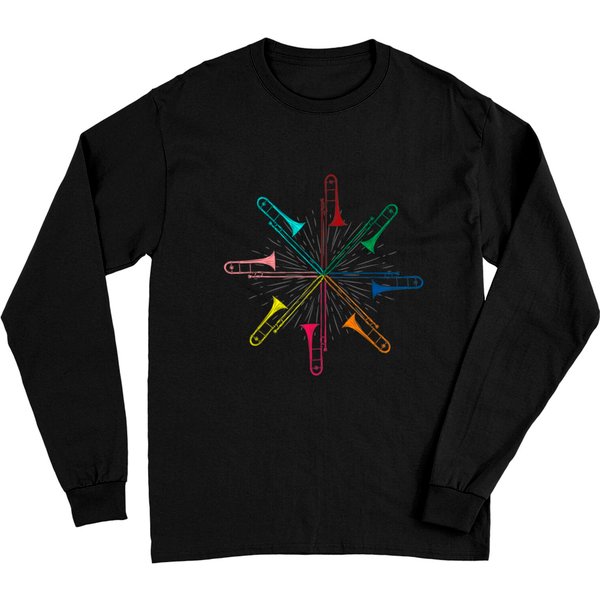 Music Gift Musician Musical Instrument Trombonist Trombone Long Sleeves-image
