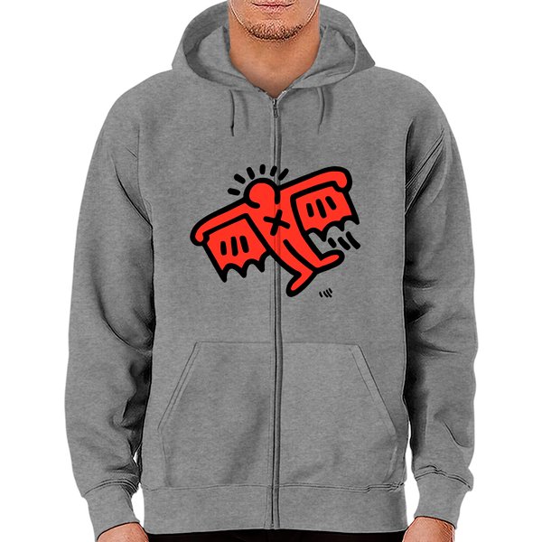 Keith Haring Zip Hoodie Flying Devil Icon, 1990 Street Art