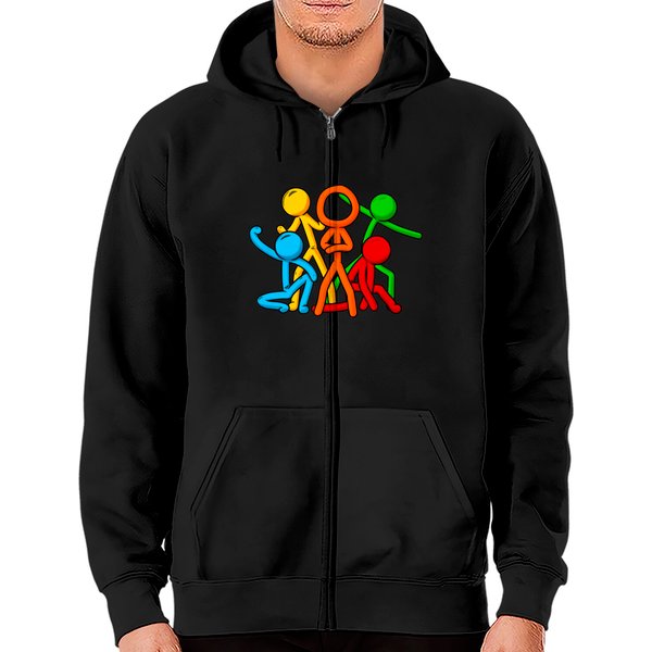 Alan Animation Becker Zip Hoodies-image