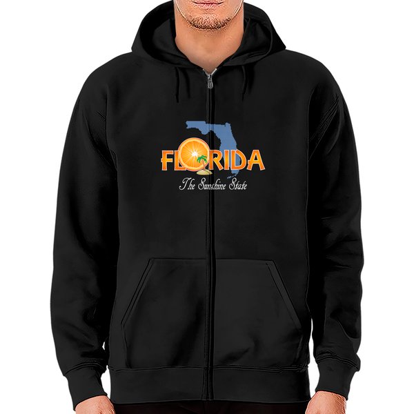 Florida The Sunshine State Zip Hoodies-image