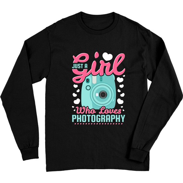 Just A Girl Who Loves Photography Long Sleeve-image