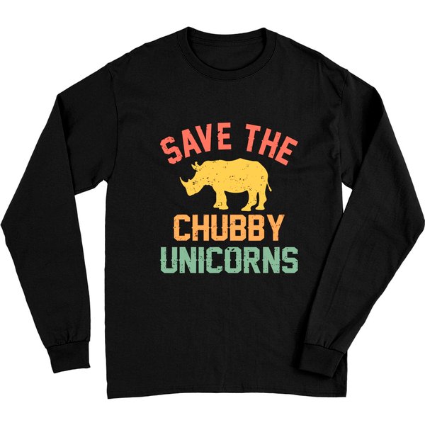 Save The Chubby Unicorns Long Sleeves-image