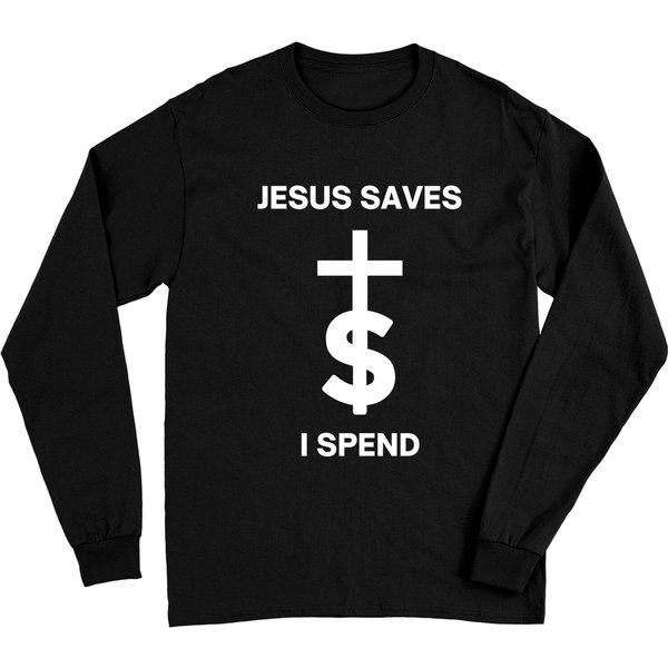 Lil Wayne Jesus Saves I Spend Long Sleeves-image