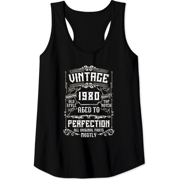 Vintage 1980 41St Birthday Gift Men Women 41 Years Old Tank Top-image