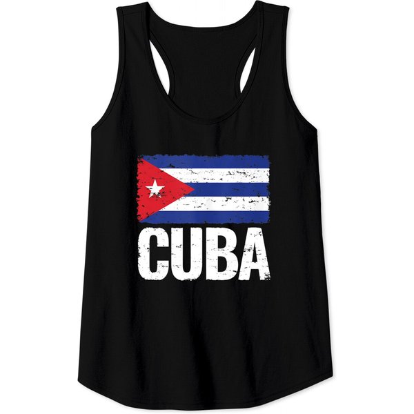 Cuba Inspired Flag Cuban Proud Tank Top-image