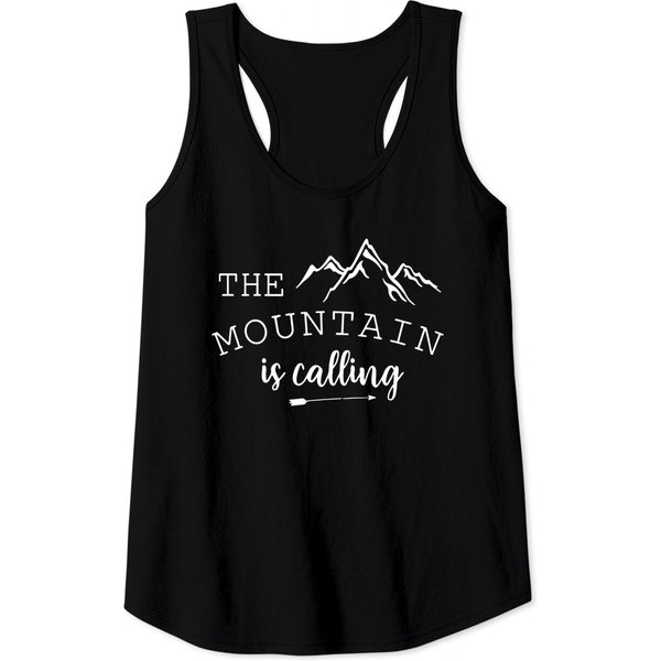 Mountain Is Calling Hiking Camping Outdoors Tank Top-image