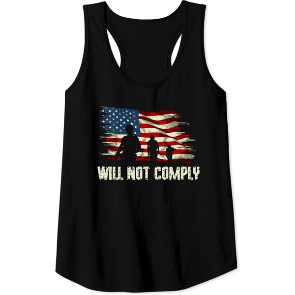 I Will Not Comply Tank Top-image
