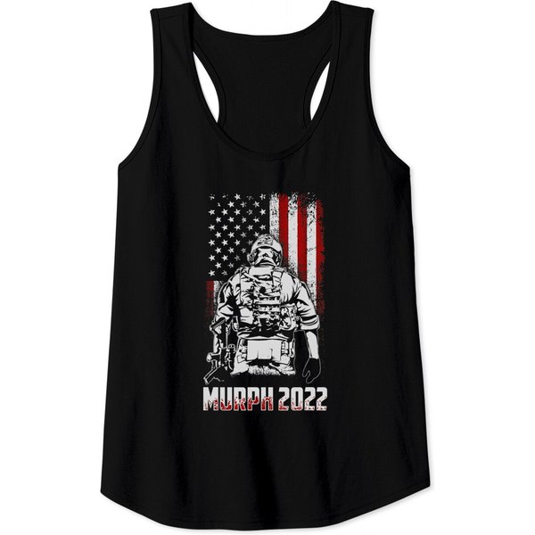 Murph 2022 Challenge Workout Program Fitness Patriotic Gift Tank Top-image