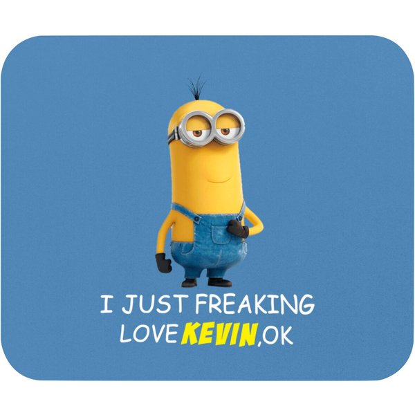 I Just Freaking Love Kevin Minion Mouse Pads-image