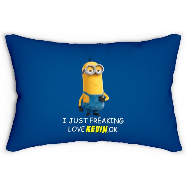 I Just Freaking Love Kevin Minion Lumbar Pillows-image