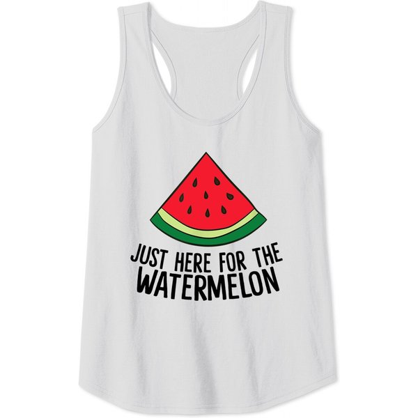 Just Here For The Watermelon Summe Melon Watermelon Tank Top-image