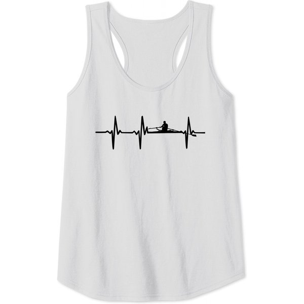 Rowing Heartbeat Tank Top For Crew Rowers-image