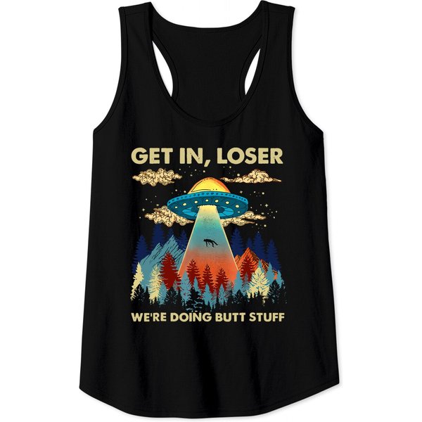 Get In Loser Alien Ufo Tank Top-image
