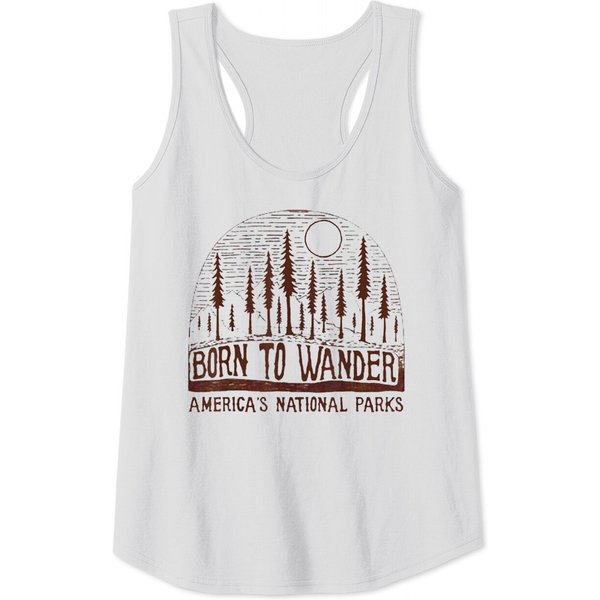 Born To Wander Americas National Parks Tank Tops-image
