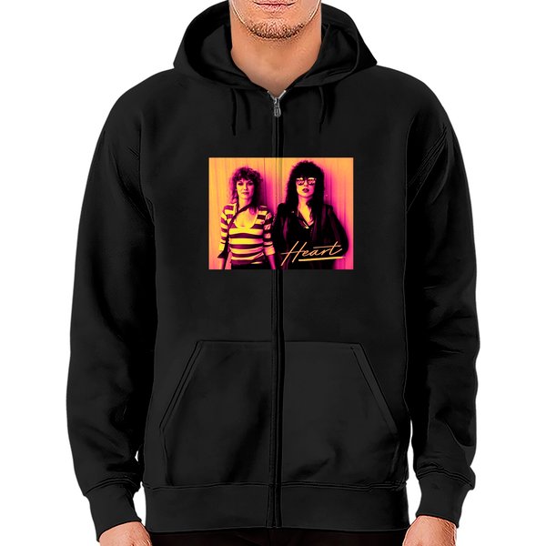 Heart Band // 80s Aesthetic - Heart Band - Hoodie
