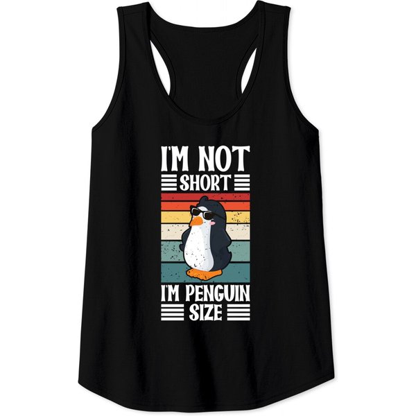 I'm Not Short I'm Penguin Size Tank Top-image