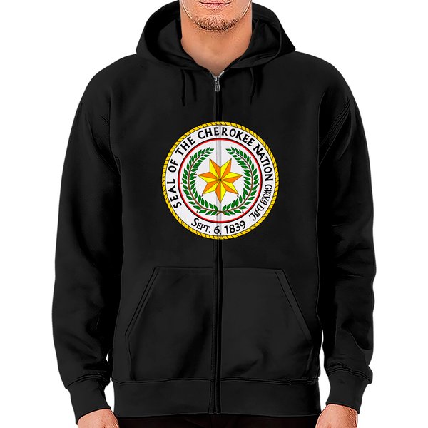 Seal Of The Cherokee Nation Cherokee Native American Pride Pullover Hoodie-image